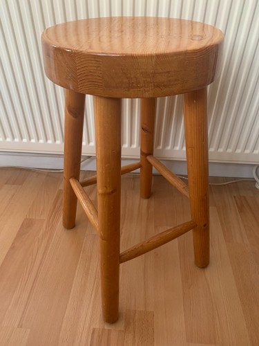 Solid pine stool d28cm - pine, stool~