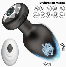 Remote Anal Butt Plug Dildo