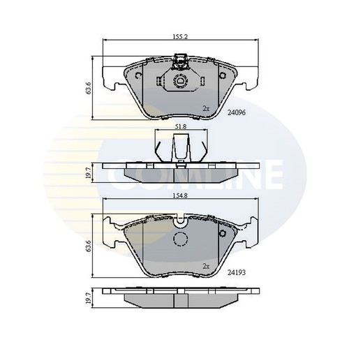 Brake pads set for bmw - brake,