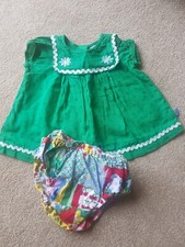 Little Bird Baby Top/knicker Set *BNWOT*mothercare*girls*green*frilly*pretty