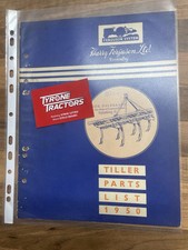 Ferguson Tiller Parts List Original 1950 Implement Book
