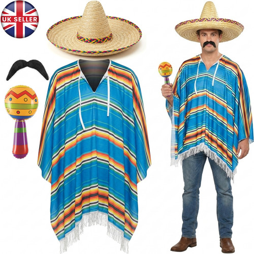 Sombrero mexican poncho - sombrero,,