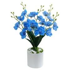 Artificial silk orchid potted - orchid,