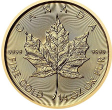 Canadian Maple Leaf 1/4 oz
