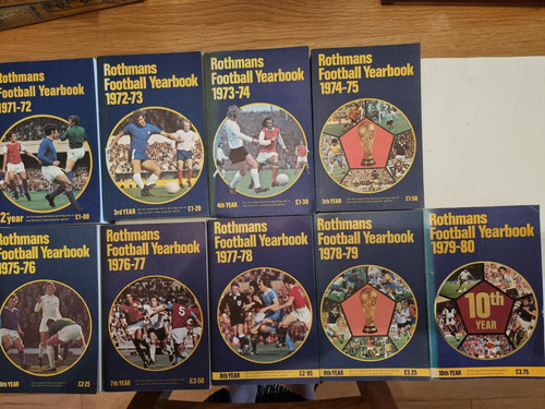 Rothmans football yearbooks - rothmans,