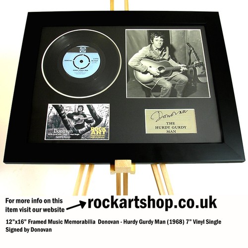 Donovan signed hurdy gurdy - signed,