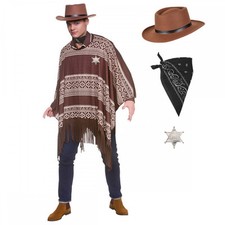 Adult Western Cowboy Poncho +