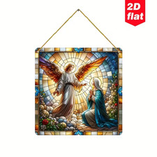 Madonna Kneeling Arch Angel