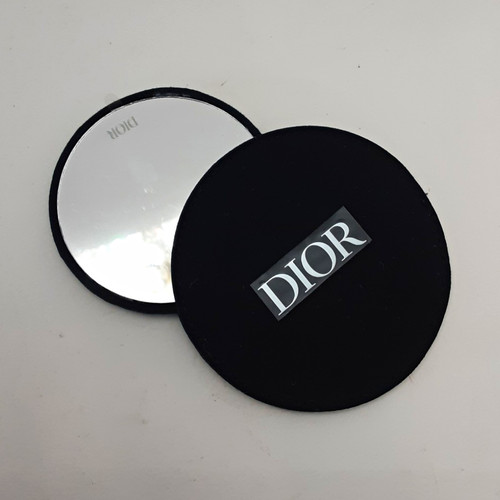 Dior black round compact - black,