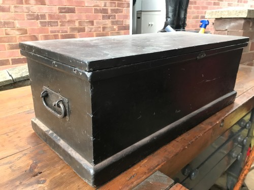 Vintage wooden tool box