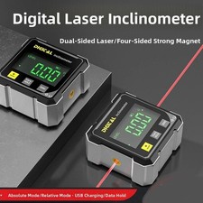 Four Sided Digital Level Protractor Inclinometer Digital Display Angle Gauge