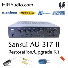 Sansui AU-317 II rebuild restoration recap service kit fix repair capacitor