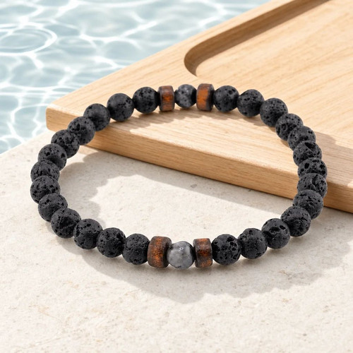 Volcanic stone bracelet for - volcanic,