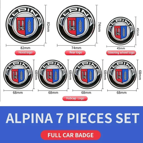7pcs alpina car - 7pcs,