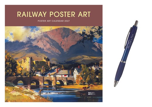 Railway poster art - railway, wall
