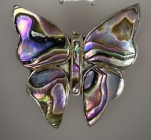 Vintage purple abalone inlay - purple,