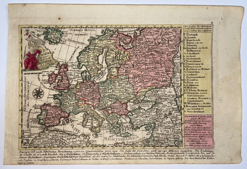 Europe 1785 johann michael - europe,
