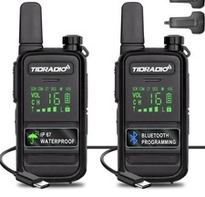 Walkie Talkies Waterproof IP67, TDRADIO TD-M11 PMR 446 Radio Long Range 2 Pack