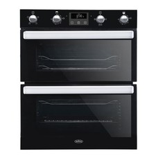 Belling 70cm Built Under Electric Double Oven Programmable Timer Black BI702FPCT