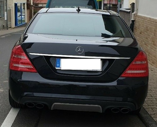 Sport exhaust tips black - exhaust,