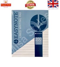 200 PAGES LINED DUKE PAD 56GSM PAPER WRITING COLLEGE SCHOOL NOTE BOOK WHITE