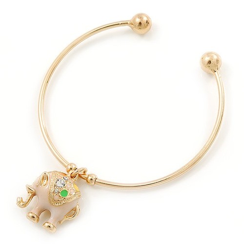 Gold tone slip cuff - tone, slip-on