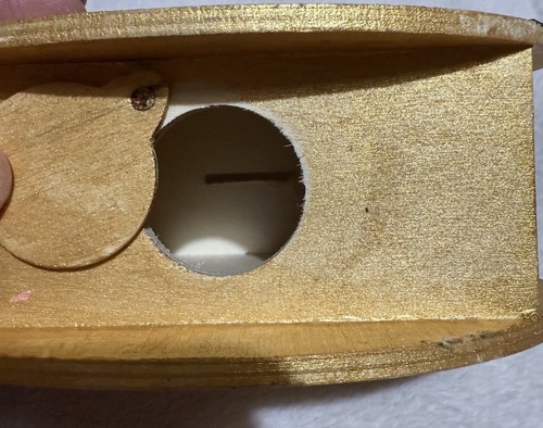 Wooden coin box - coin,