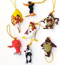 7 Looney Tunes phone dangle charm strap toys Taz Daffy Duck Speedy Gossamer