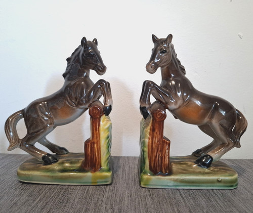 Vintage horse jumping - vintage,