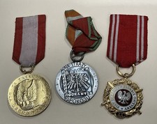 3 POLISH Military Medals