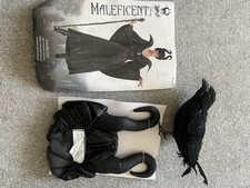 Maleficent Evil Queen Costume Adult Fancy Dress with Horns for Halloween Party