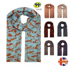 Beautiful Lady Women Scarf Scarves Soft Fox Scarf Shawl Wrap Headscarf Stole