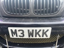 BMW M3 Private Registration Plate M3 WKK, Suit any BMW M3.