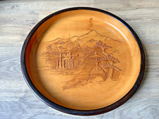 Japanese Carved Wood Tray