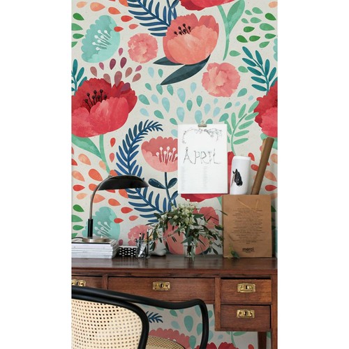 Poppies wall mural vintage - poppies,