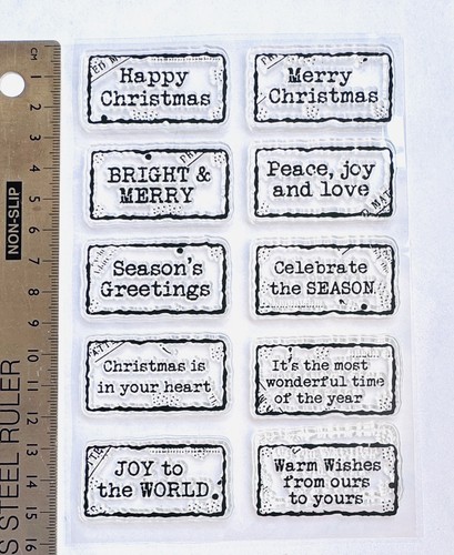Clear rubber stamp - , christmas