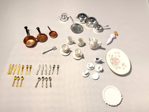 Vintage dolls house kitchen - house,