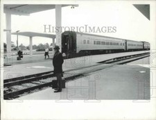1971 Press Photo Amtrak Train