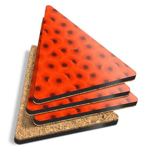 Triangle coasters pretty - 4x,