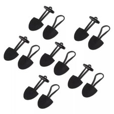 6 Pairs PU Leather Horn Toggle