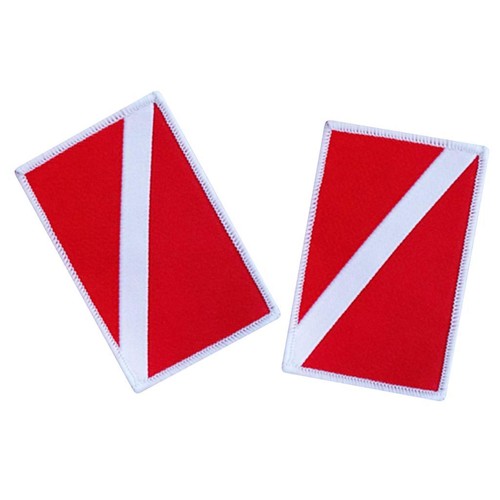2pcs dive flag - flag, patch
