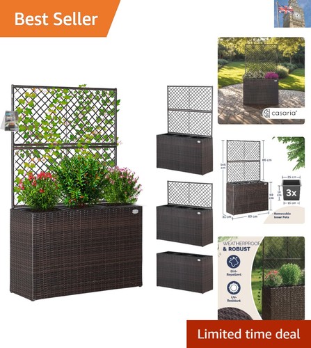 Elegant pot rattan planter - elegant,