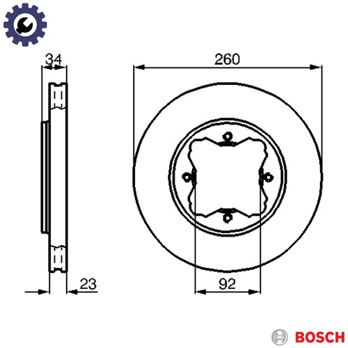 Brake disc 986 478 - disc,