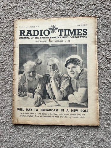 Radio times 1938 will - radio,