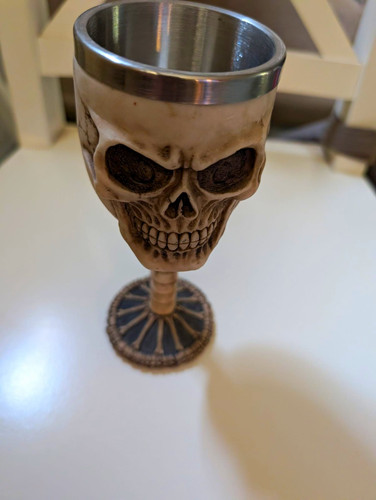 Gothic skull goblet stainless - gothic,