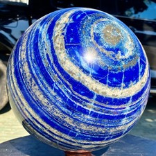 46.8LB Natural Lapis lazuli jasper Quartz Sphere Crystal Ball Reiki Healing