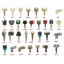31pcs Heavy Equipment Construction Master Machines Key for Bobcat JCB Cat Volvo
