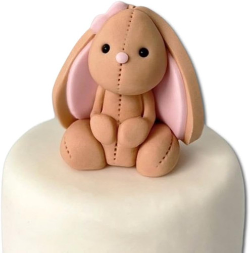 Edible brown bunny cake - bunny,