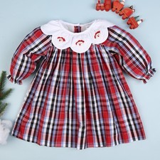 Girls Red Tartan Christmas