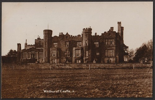 Wadhurst castle postcard - wadhurst,